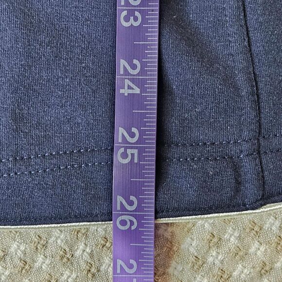 Boston Proper Sport Navy Blue Intricate Embroidery Long Sleeve Full Zip Jacket - Picture 11 of 12